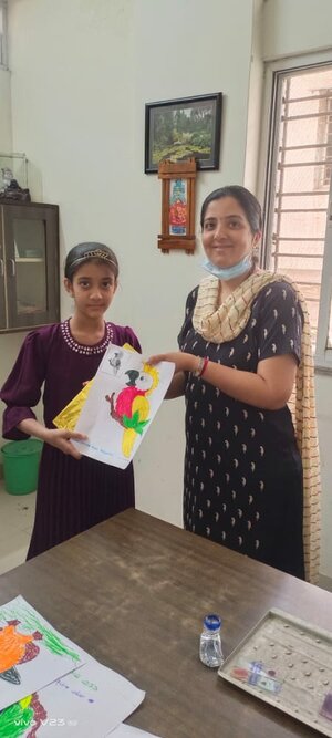 Prize distribution after drawing competition on Children day - ADITYA RAINBOW HOSPITAL | Sangli Miraj Road, Sangli