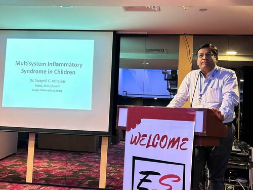 Dr. Swapnil Mirajkar Addresses Multisystem Inflammatory Syndrome in Children at 2023 WPC|ADITYA RAINBOW HOSPITAL|Sangli Miraj Road,Sangli